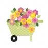  Bigz Die - Wheelbarrow & Flowers by Dena Designs, Sizzix 657698